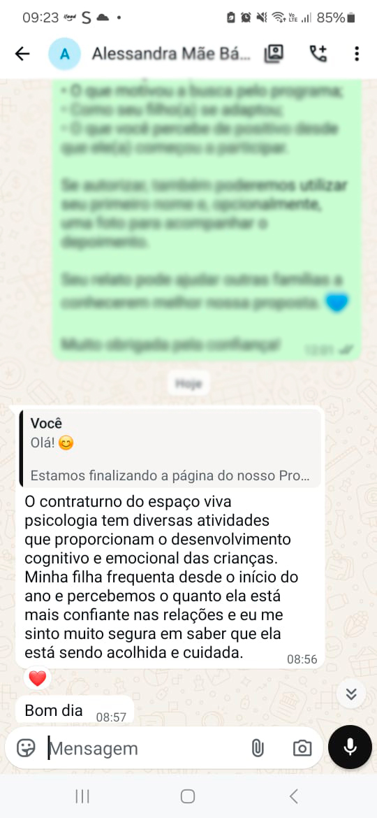 Depoimento de família